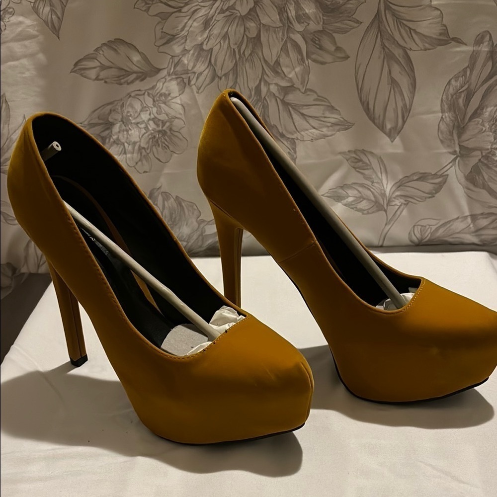 Mustard Yellow High Heels